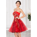 Grace Karin Hot Sale Robe de cocktail à bretelles rouges Tulle à bretelles courtes 2016 CL007541-2